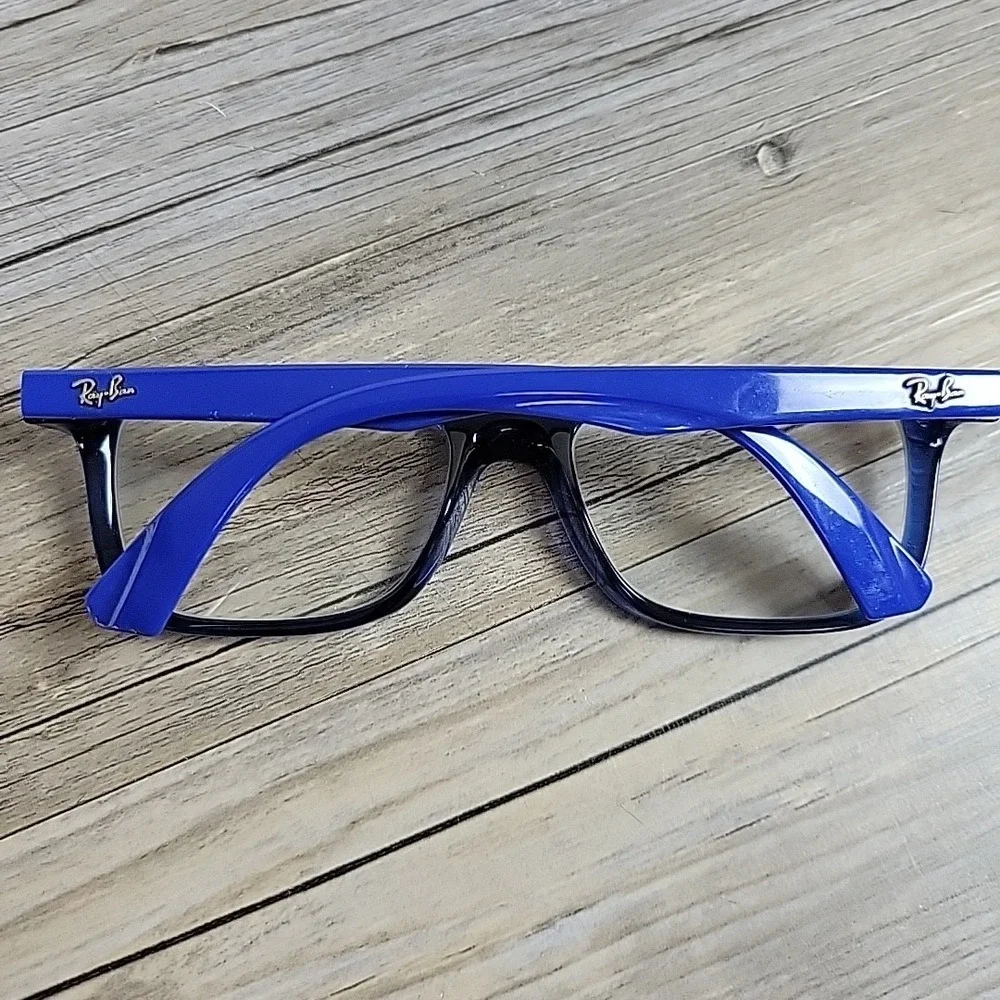 RAY BAN RB1562 3686 KIDS‎ 48-16-125 BLUE EYEGLASSES FRAME PLASTIC
